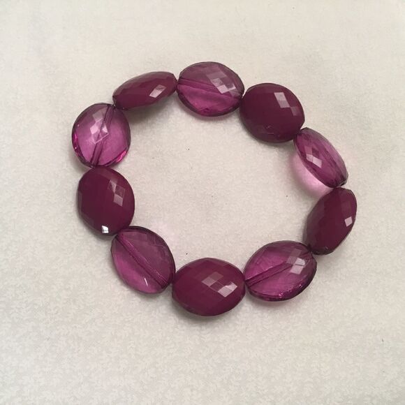 Light and Dark Acrylic Purple Bracelet - Picture 2 of 4